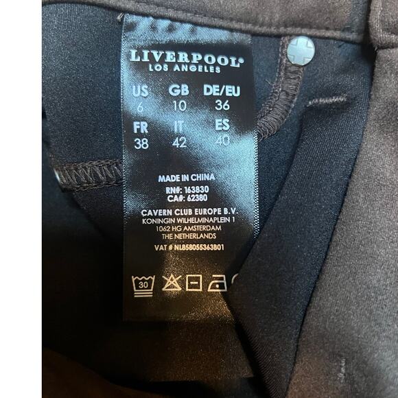 Liverpool Los Angeles Madonna Skinny Faux Suede Pants - 6 - Picture 4 of 5